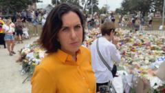Mountain of flowers at Bondi as Sydney mourns attack victims