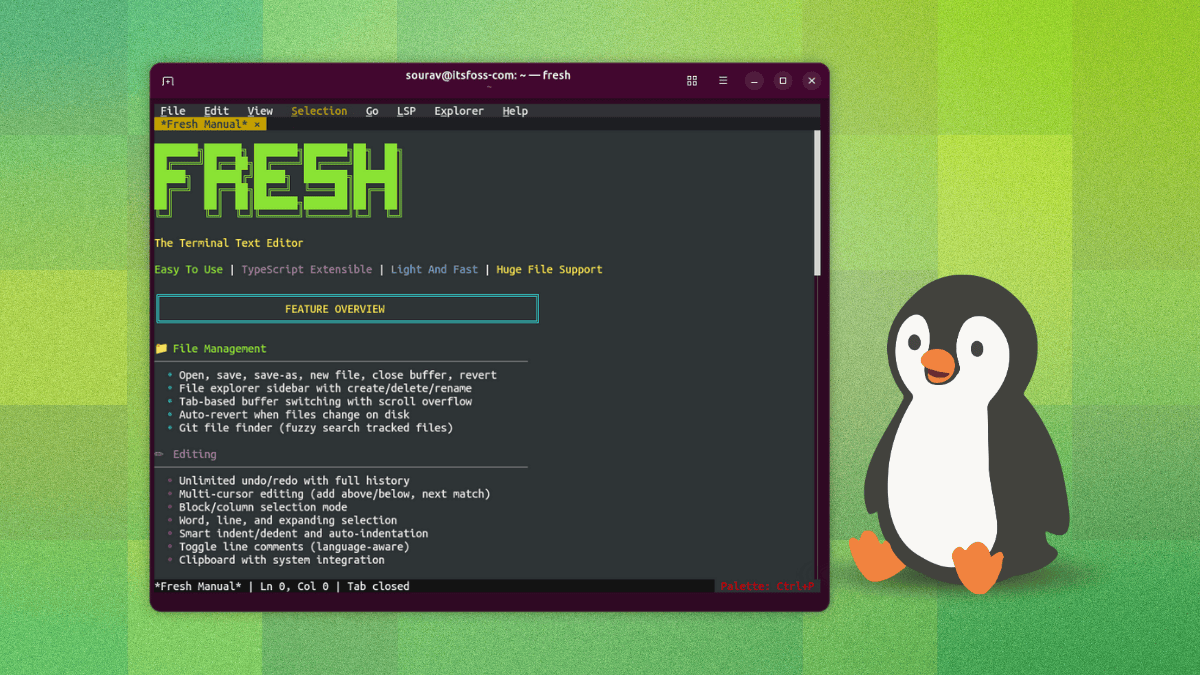Easier Than Nano! Fresh is a Fresh New Rust-based Terminal Editor for Linux