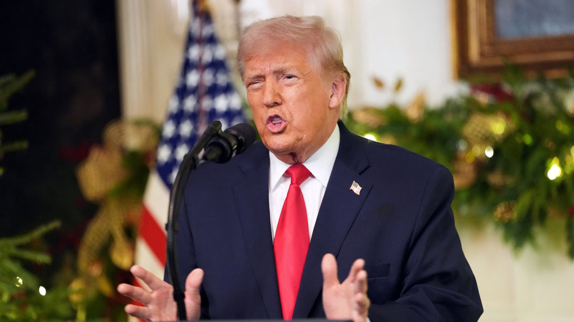 Some reckon Trump’s losing his marbles a bit – and this speech might help their case