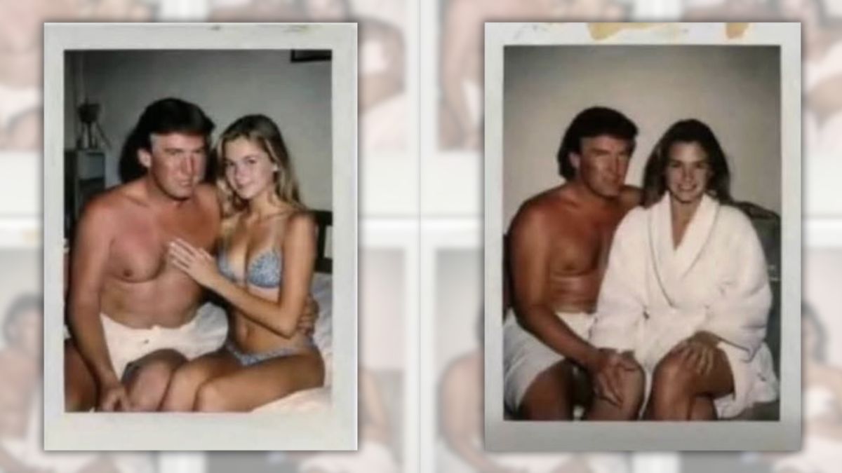 Posts claim Polaroids of Trump and Epstein with young females are real. They’re wrong