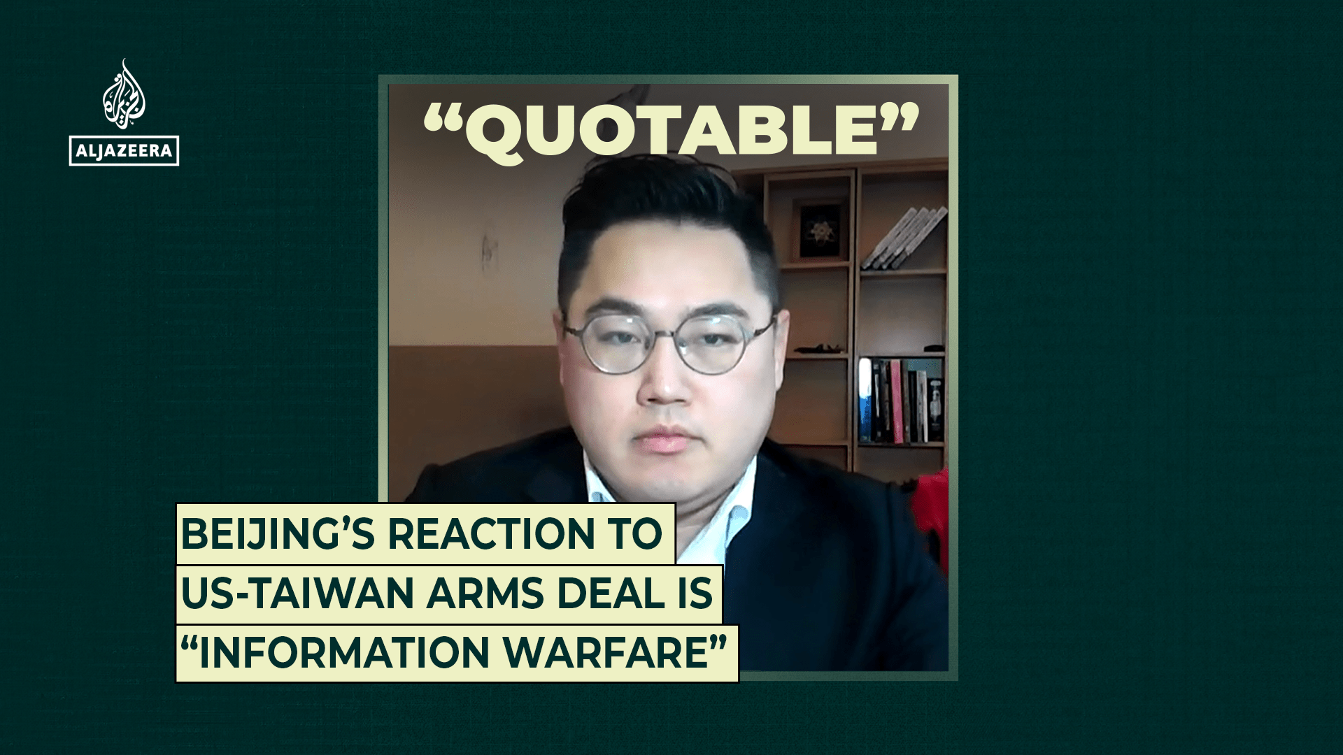 Beijing’s reaction to US-Taiwan arms deal is “information warfare”