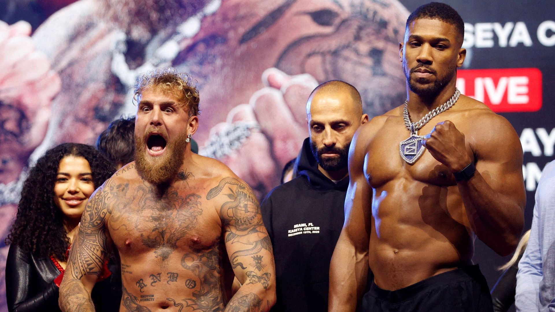 Anthony Joshua takes on Jake Paul in Miami – latest