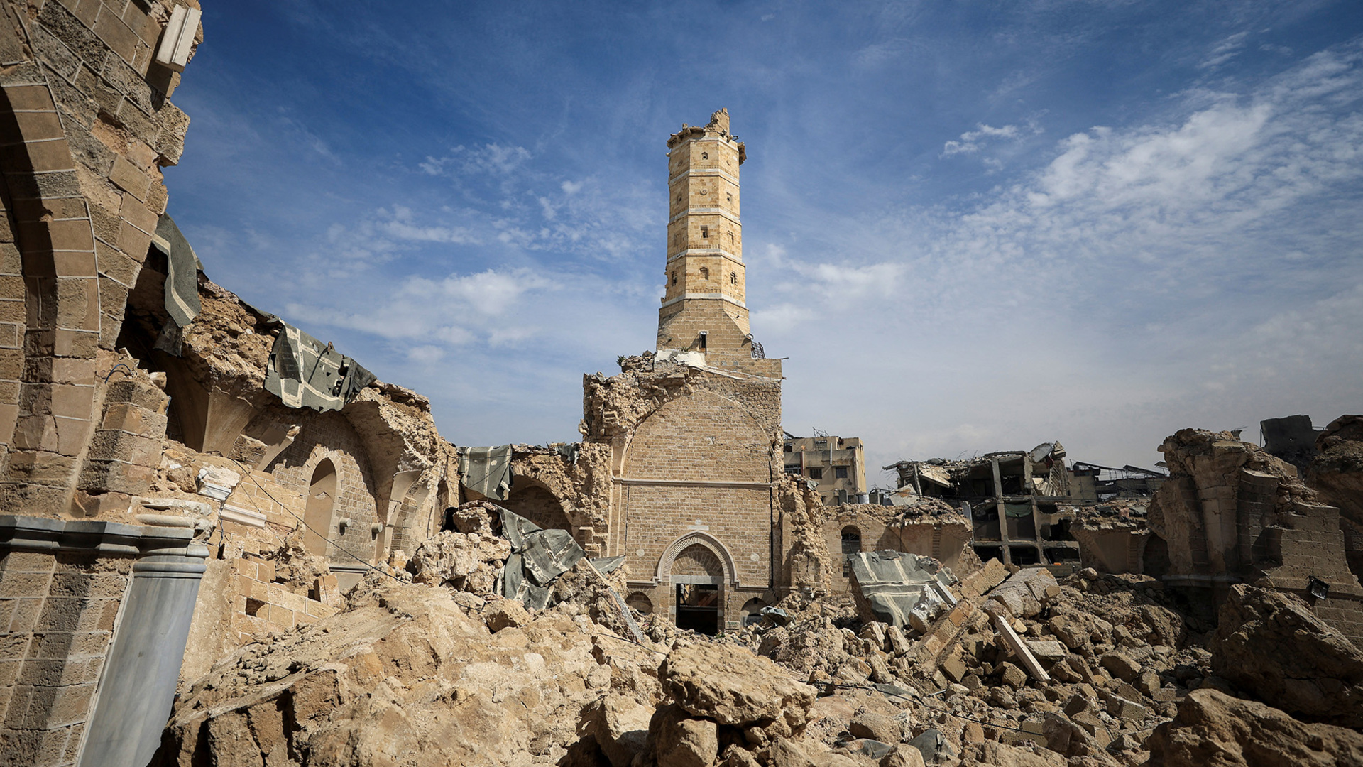 Voices of Gaza: The Great Omari Mosque’s 2,000‑year history lies in ruins