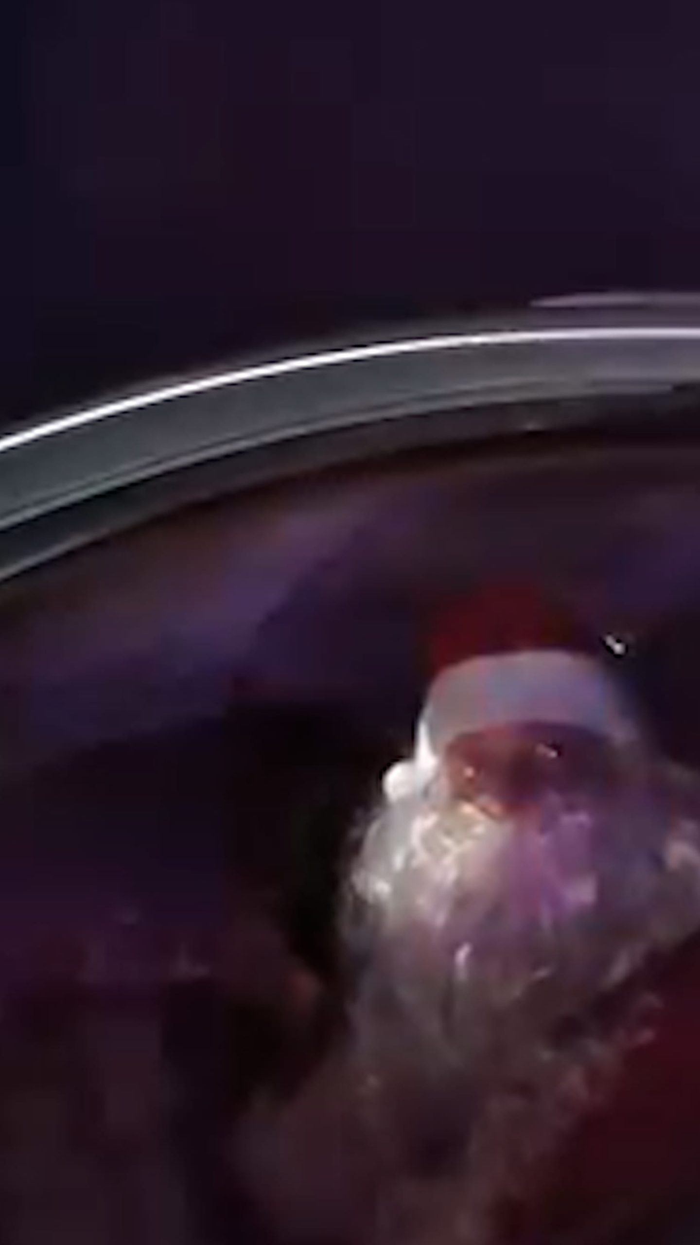 Bodycam captures man dressed as Santa pulled over
