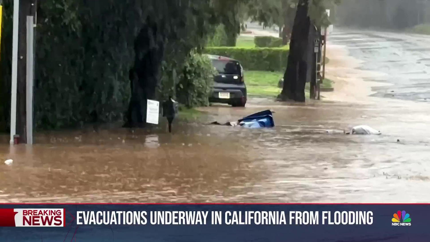 State of emergency in California from intense rainfall