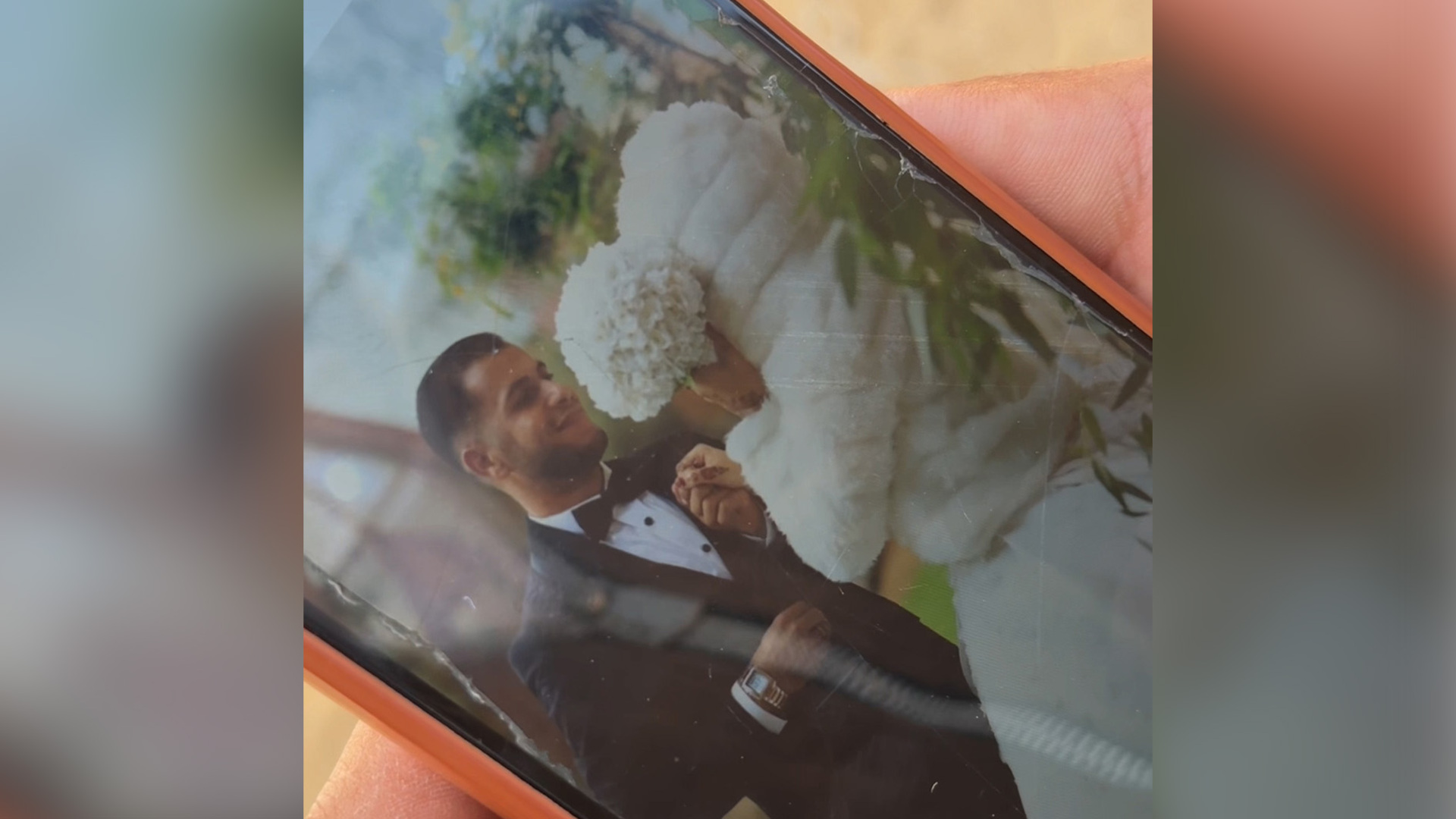 Palestinian couple’s wedding turned to funeral after Israeli attack in Gaza