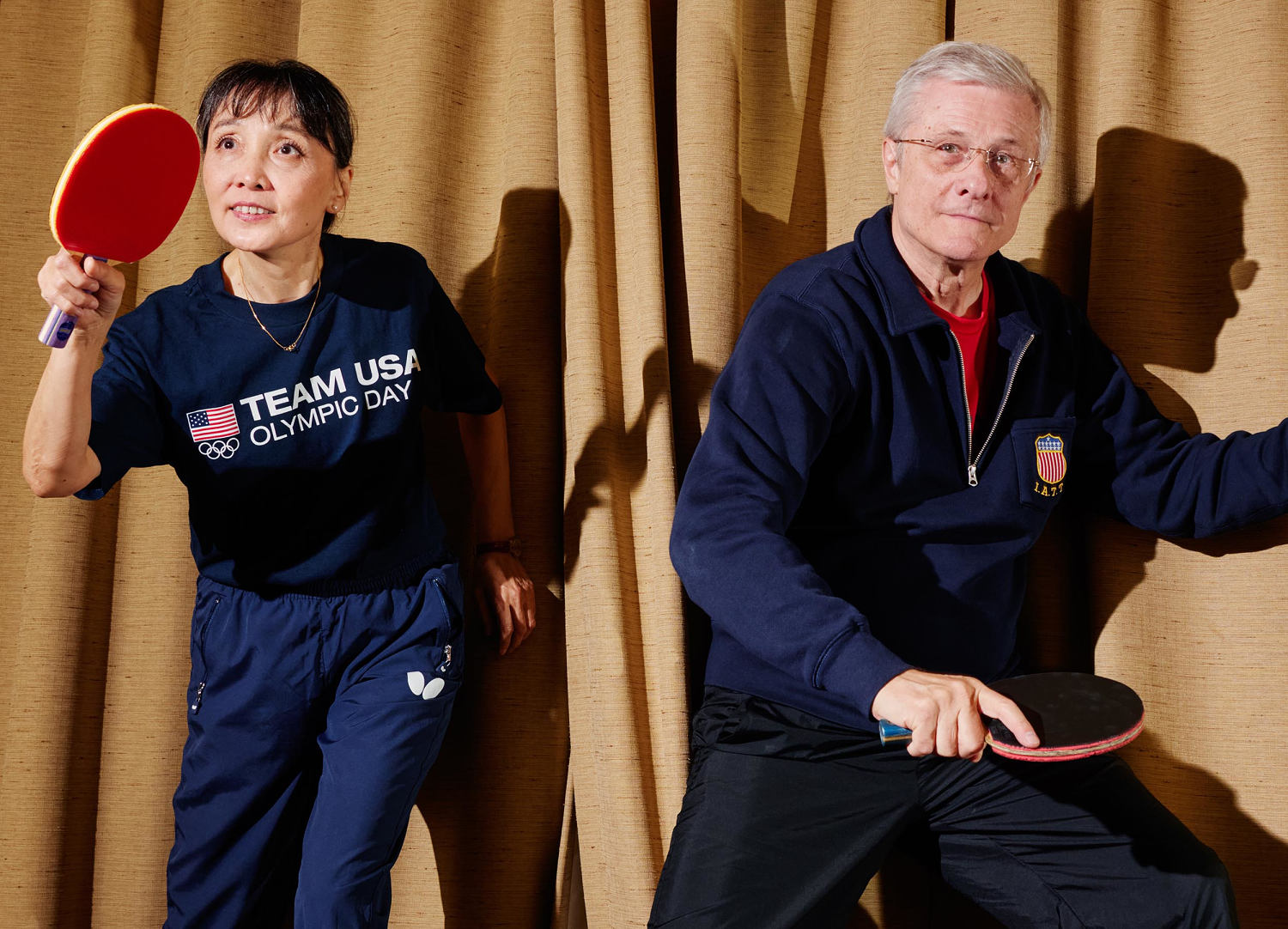 When Hollywood needs a table tennis scene, this couple serves aces