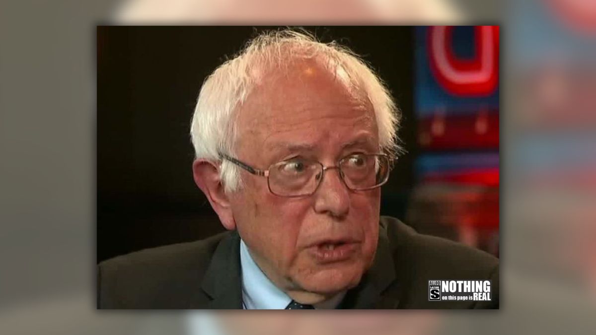 Rumor DOGE found Bernie Sanders owes $1.6M in unpaid taxes amounts to fiction