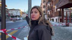 BBC reports from the scene of Swiss resort bar fire