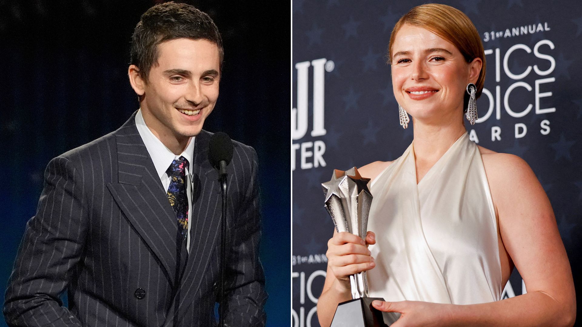 Timothee Chalamet and Jessie Buckley big winners at prize seen as early Oscar indicator