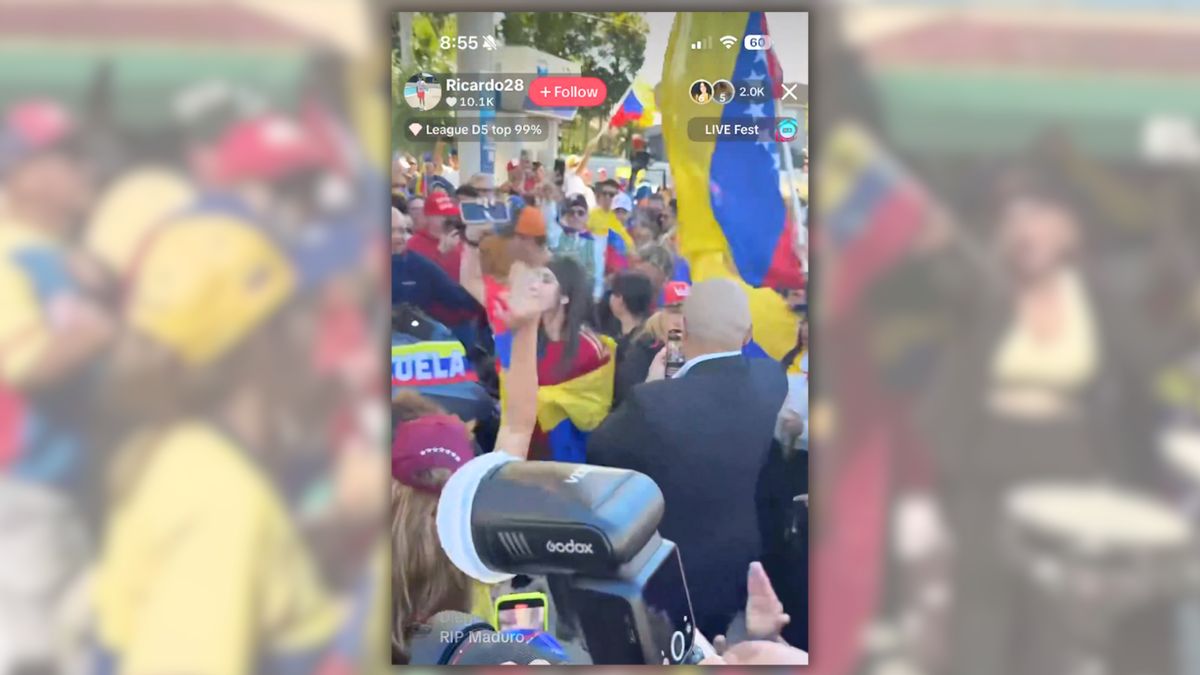 Video of people celebrating Maduro’s capture wasn’t filmed in Venezuela