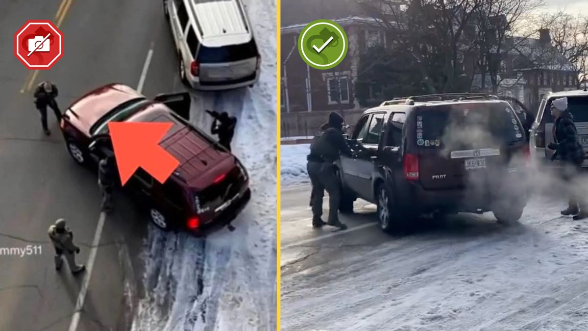 Image claiming to show Renee Nicole Good’s car aimed at ICE officer isn’t what it seems