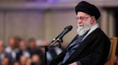 Iran leader says protesters are vandals trying to please Trump