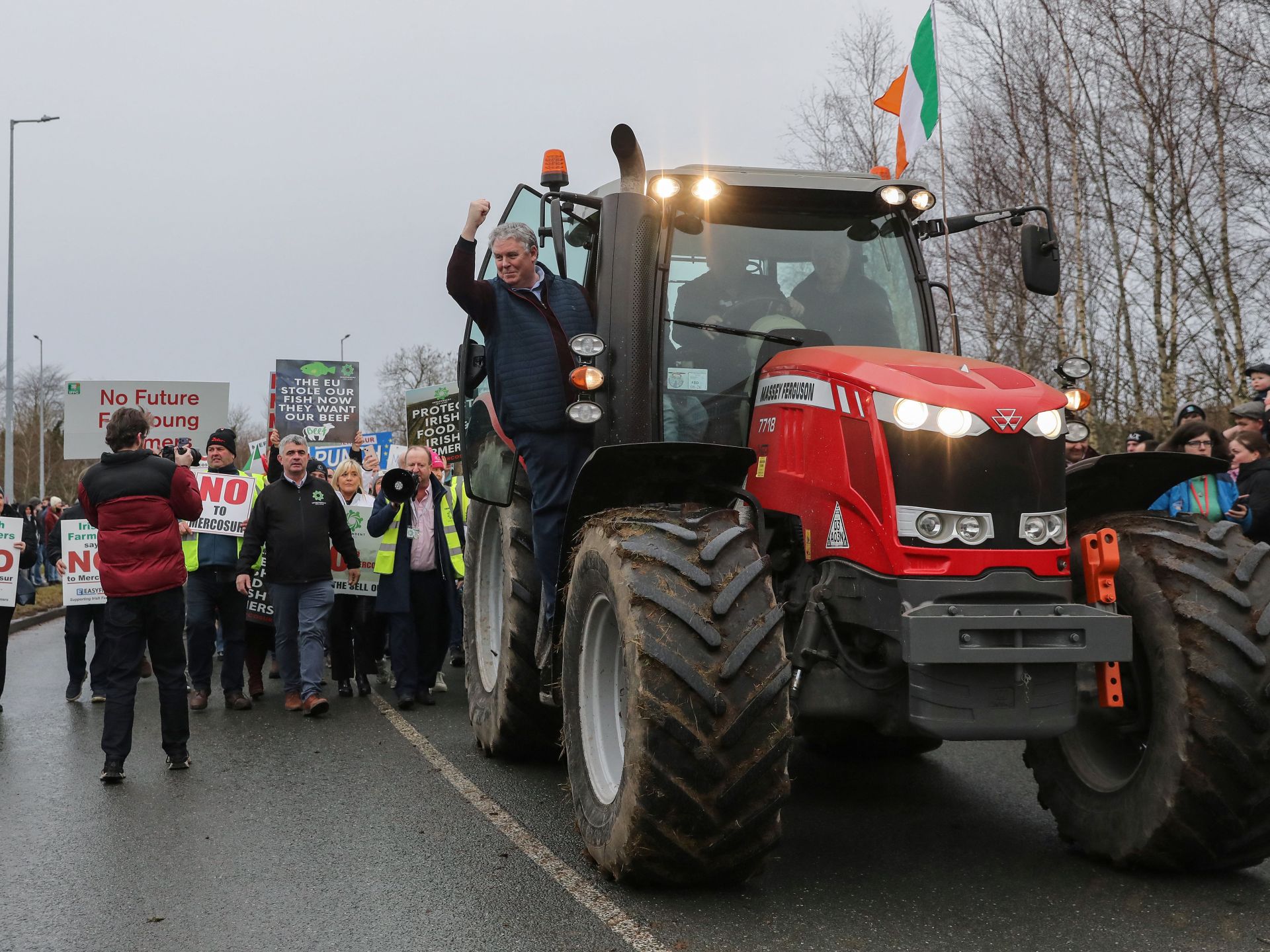 Thousands of Irish farmers protest EU’s Mercosur trade deal