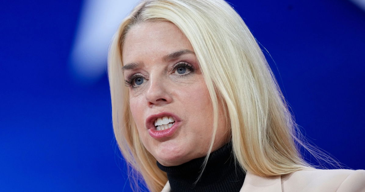 Pam Bondi said matching protest signs prove antifa is real. It didn’t go well for her.