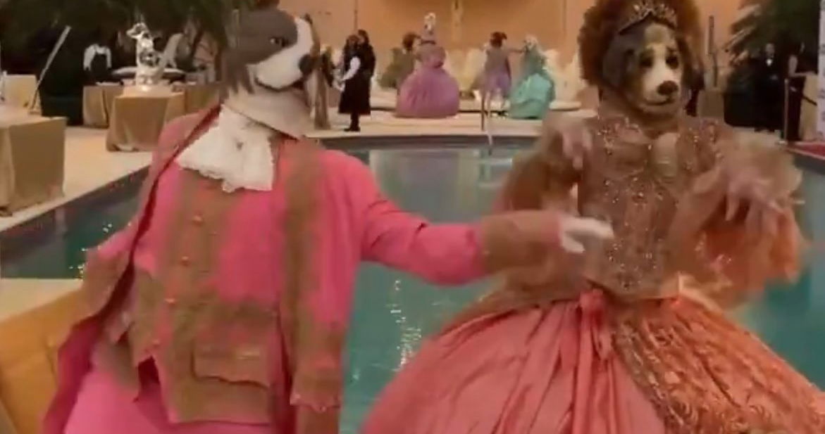 Trump hosts “furry party” at Mar-a-Lago with dancers wearing bizarre dog heads