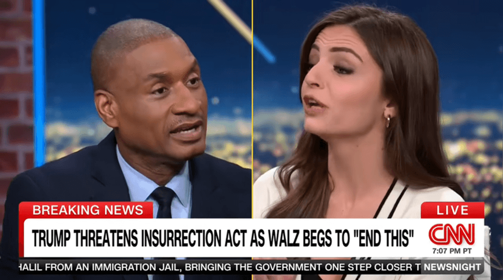 ‘Is that what I said?!’ CNN panel melts down over DHS art on social media