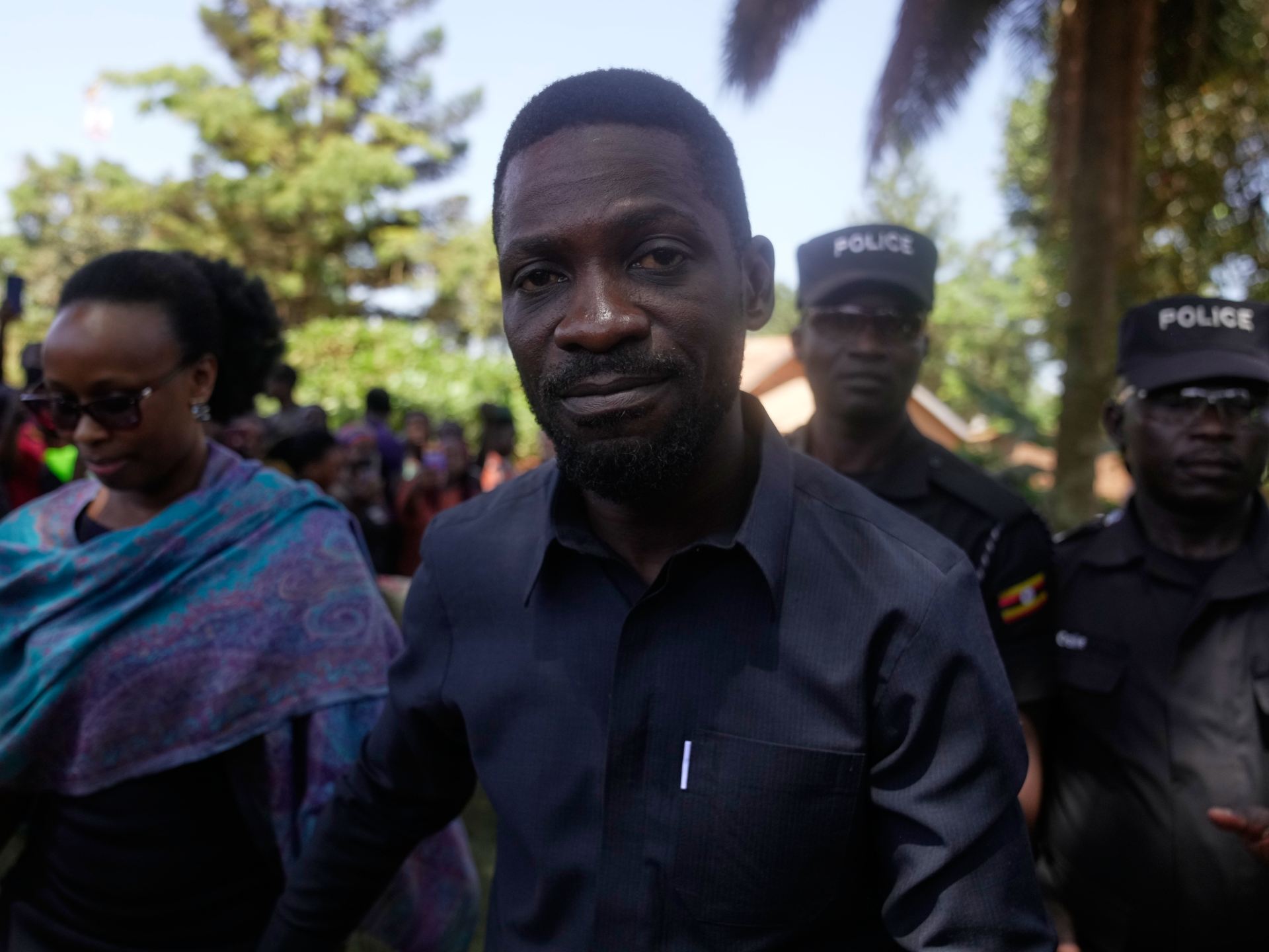 Uganda’s Bobi Wine taken to unknown location in army helicopter, party says