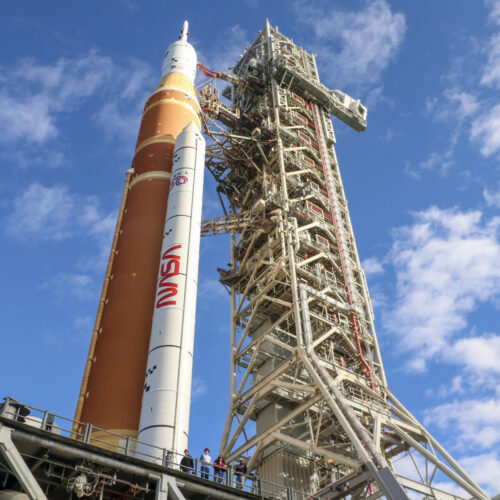 NASA’s Artemis II rocket rolls to launch pad, but key test looms ahead