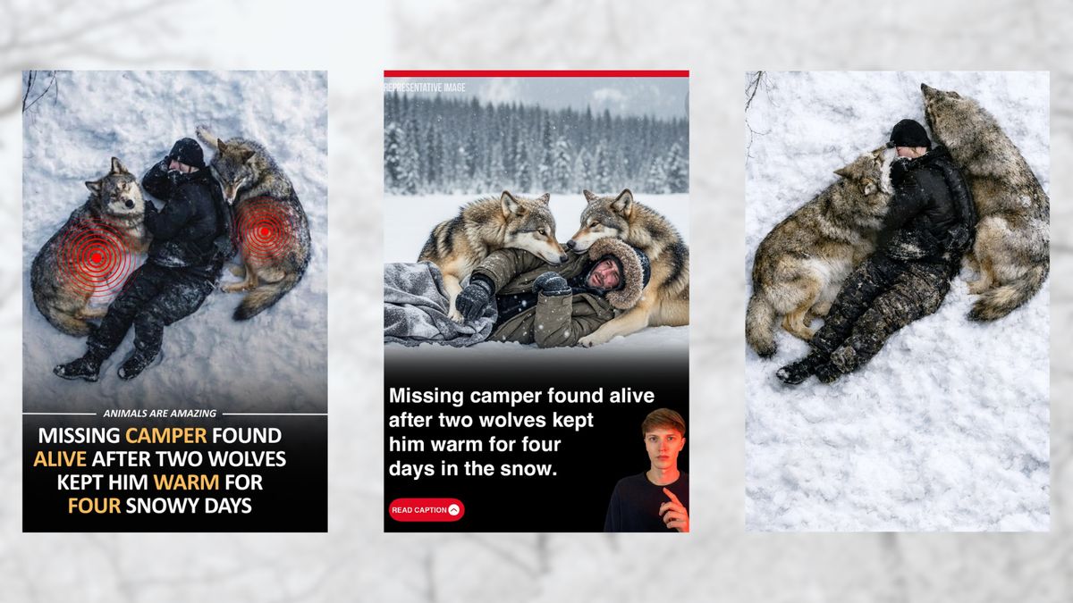 Was missing camper kept alive by two wolves? We inspected unlikely claim