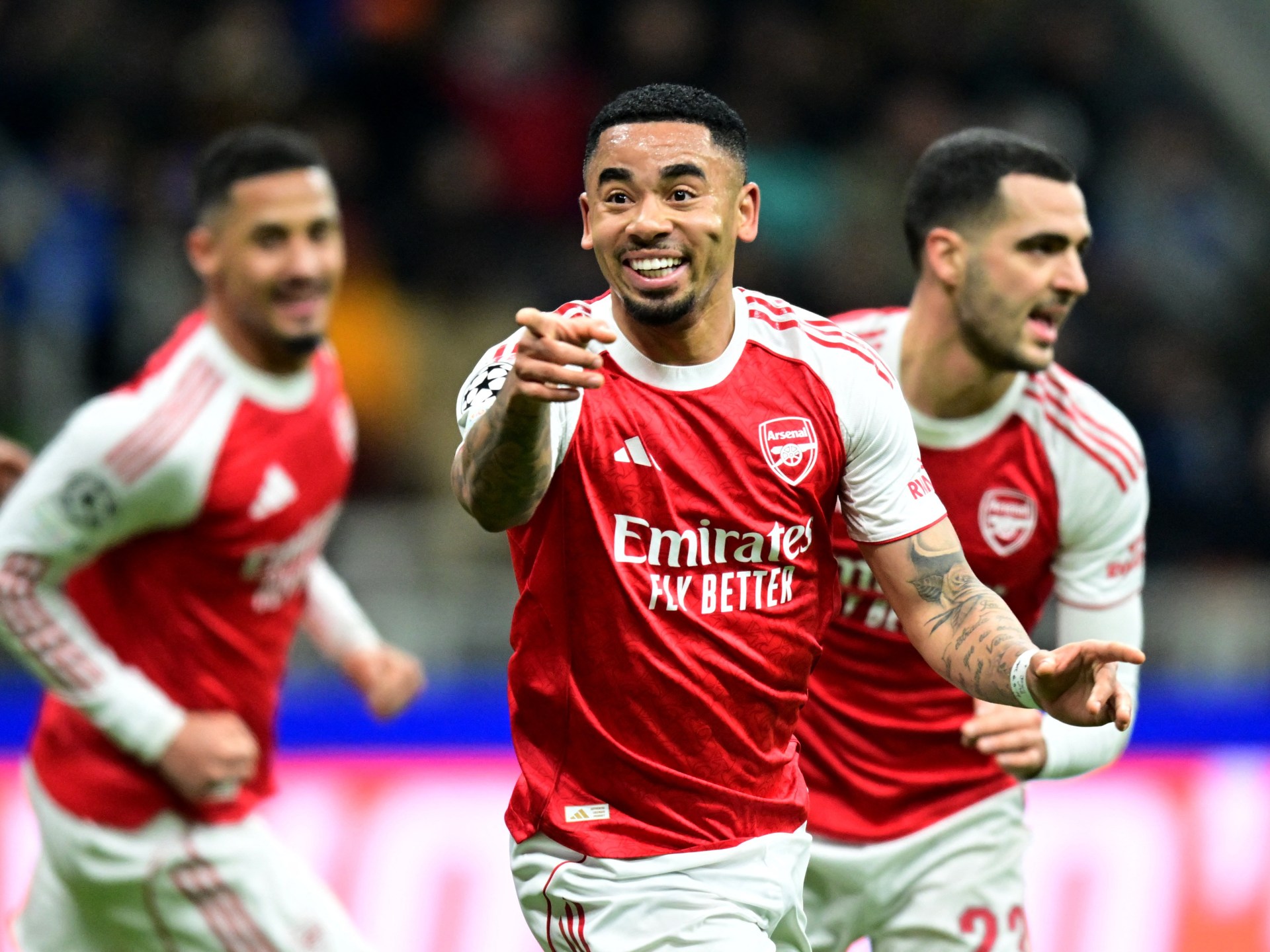 Jesus brace helps Arsenal down Inter to seal Champions League qualification