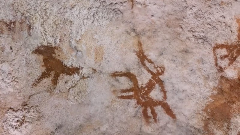 This hand stencil in Indonesia is now the oldest known rock art