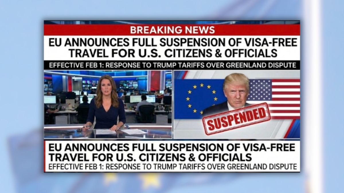 Posts claim EU will suspend visa-free travel for US citizens beginning Feb. 1, 2026. Here’s the truth