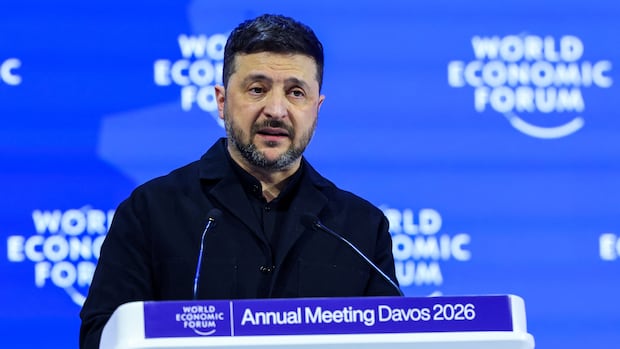 Ukraine’s Zelenskyy criticizes European inaction in impassioned Davos speech
