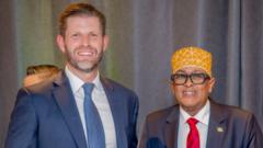 Somaliland president pitches business opportunities to Trump’s son