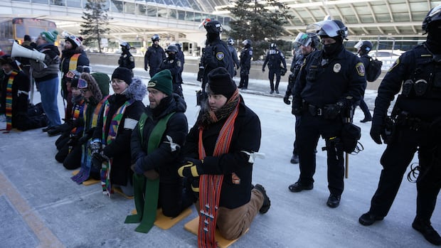 Dozens of clergy arrested at anti-ICE protest near Minneapolis airport