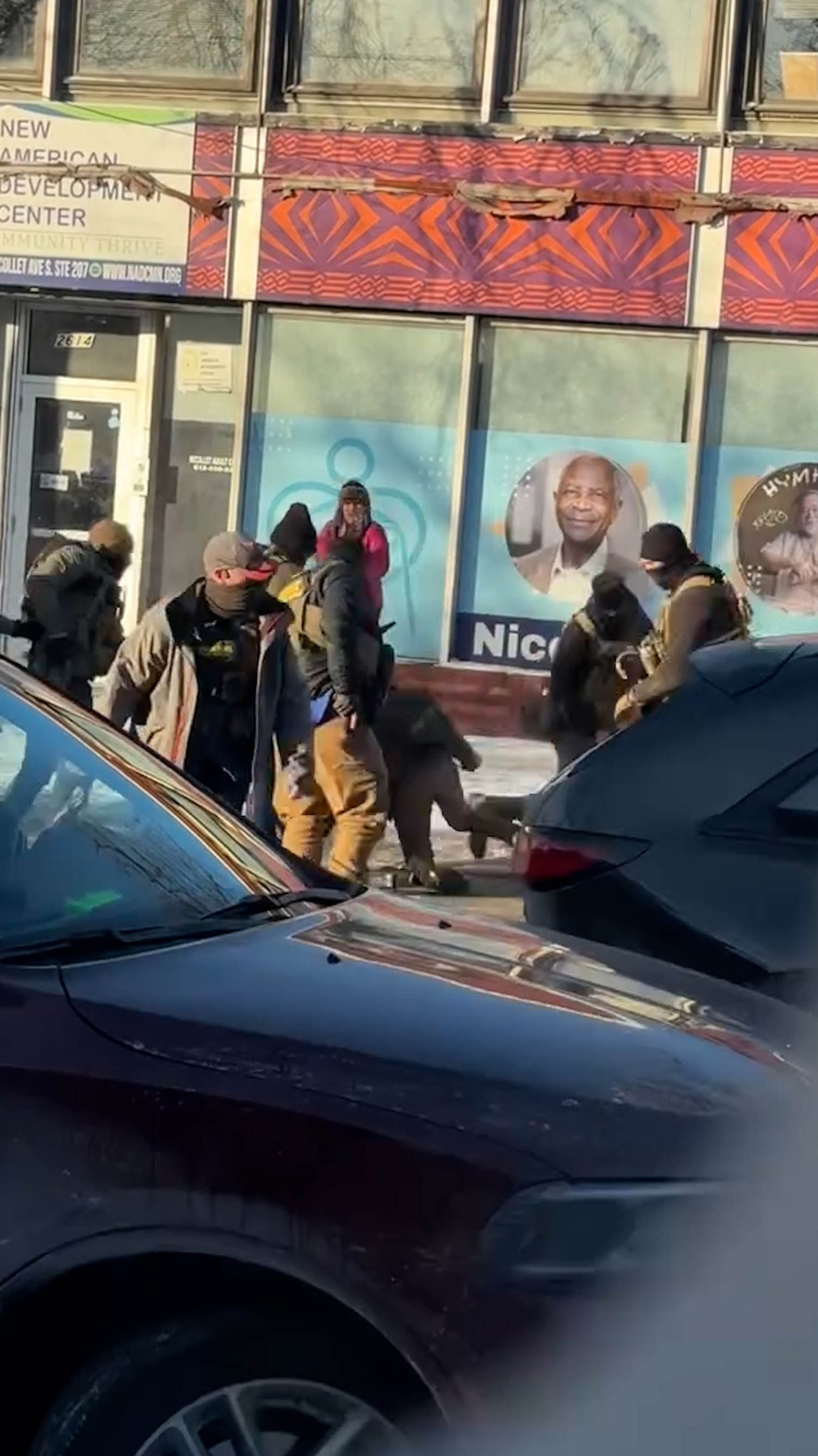 Video appears to show shooting involving federal agents