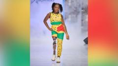 The model who moved to Ghana and wrapped her prosthetic leg in its famous fabric