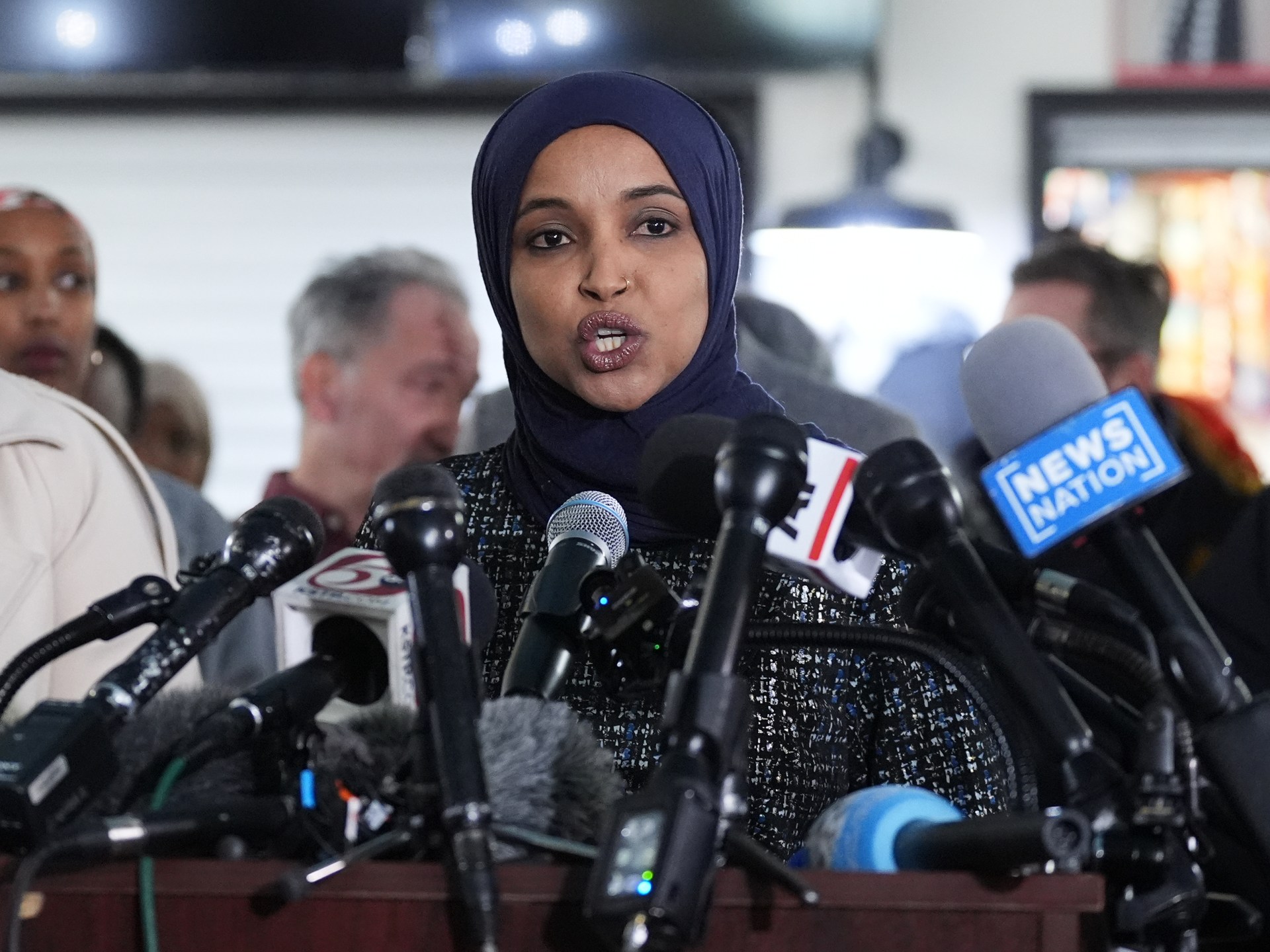 US Justice Department charges man with assault after Ilhan Omar town hall