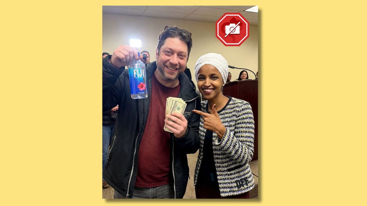 Does this image prove attack on Ilhan Omar was staged? We inspected