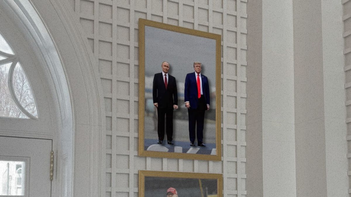 This photo of Trump and Putin is hanging in the White House