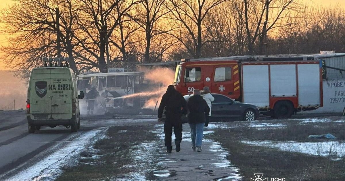 Russian drone attack on bus in Ukraine kills at least 12