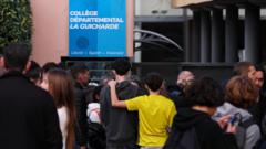France teacher fighting for life after knife attack by pupil
