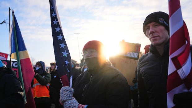 Red hats sweeping the U.S. as resistance knitters embrace ‘melt the ICE’ pattern