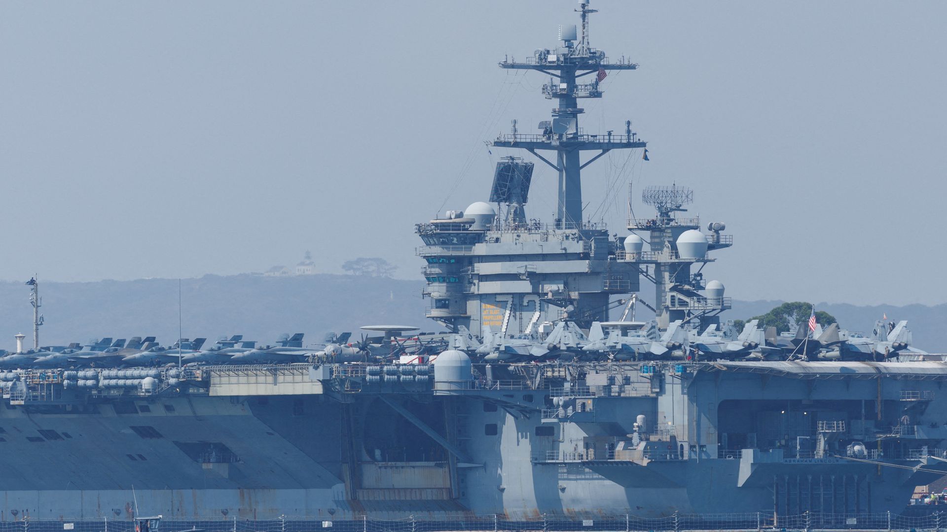 US aircraft carrier scrambles fighter jet to down ‘aggressive’ Iranian drone