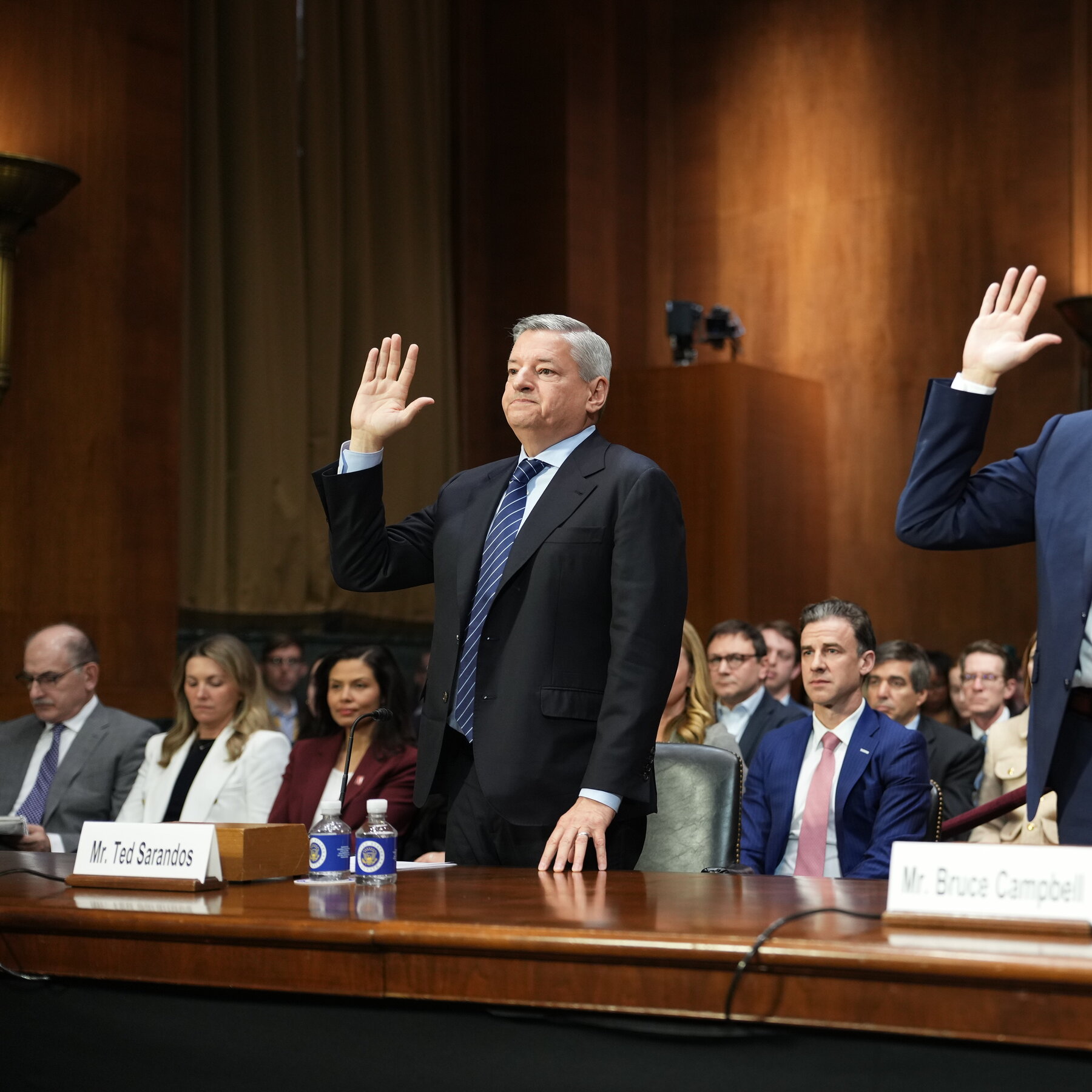 Netflix Leader Pushes Warner Deal Before Skeptical Lawmakers