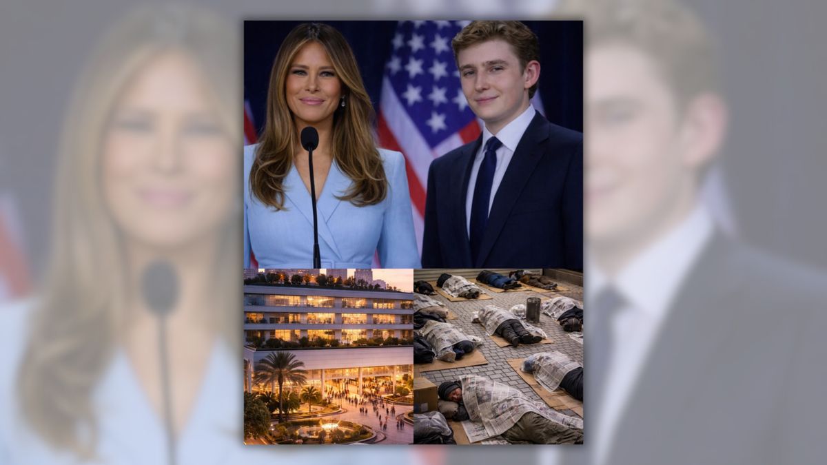 Did Melania and Barron Trump open ‘free hospital’ for homeless people?