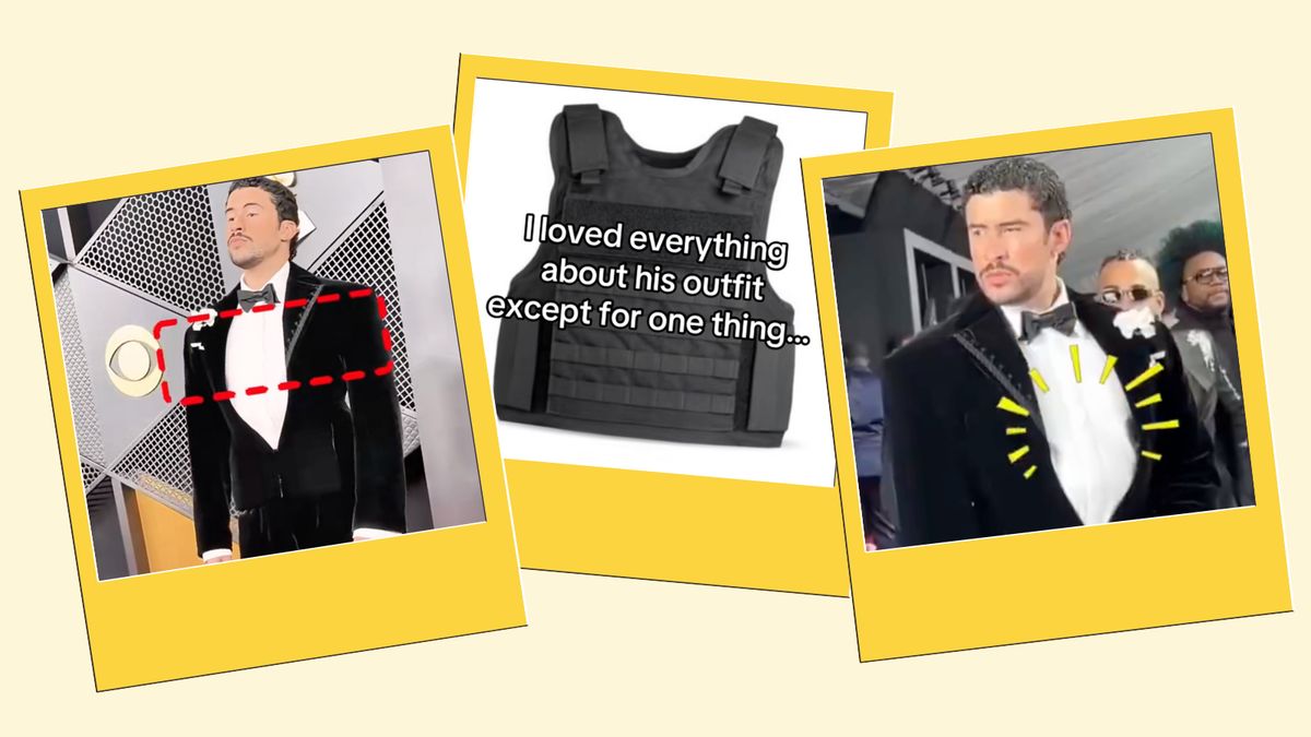 Why some users thought Bad Bunny wore bulletproof vest at 2026 Grammys