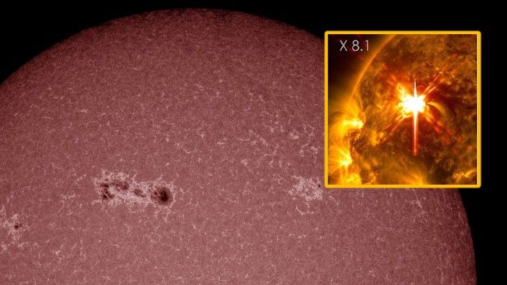 Auroras likely as most active sunspot in years turns toward Earth