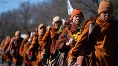 Buddhist monks’ 108-day Walk for Peace set to end in Washington DC