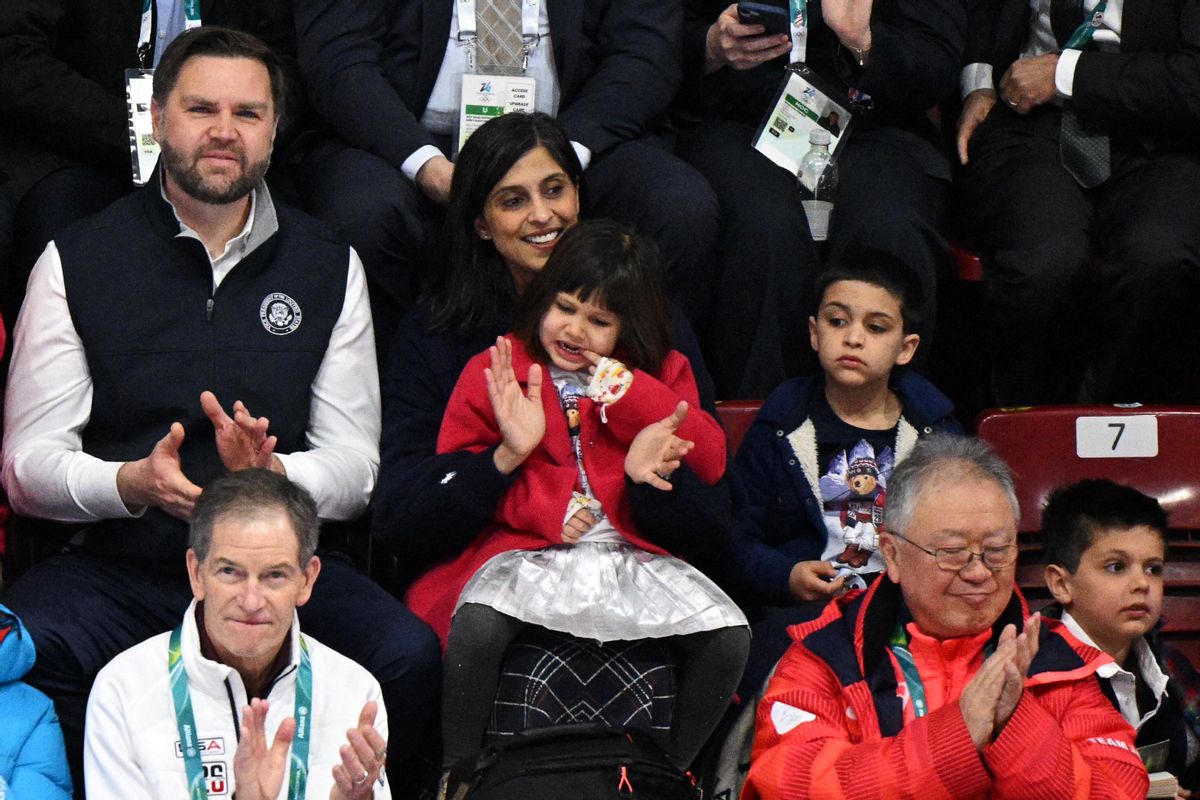 Vance forgot 1 of his kids flying back from Winter Olympics?