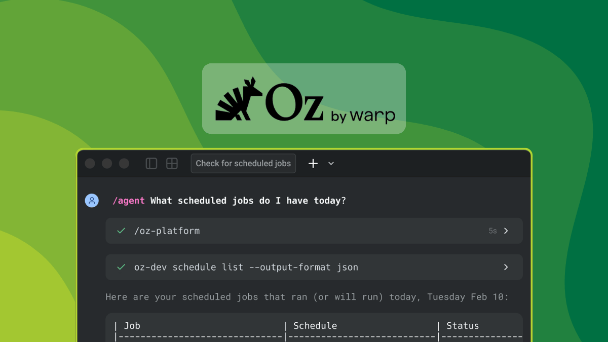 VibeOps Folks Rejoice! Warp Launches Oz for Managing AI Coding Agents in the Cloud