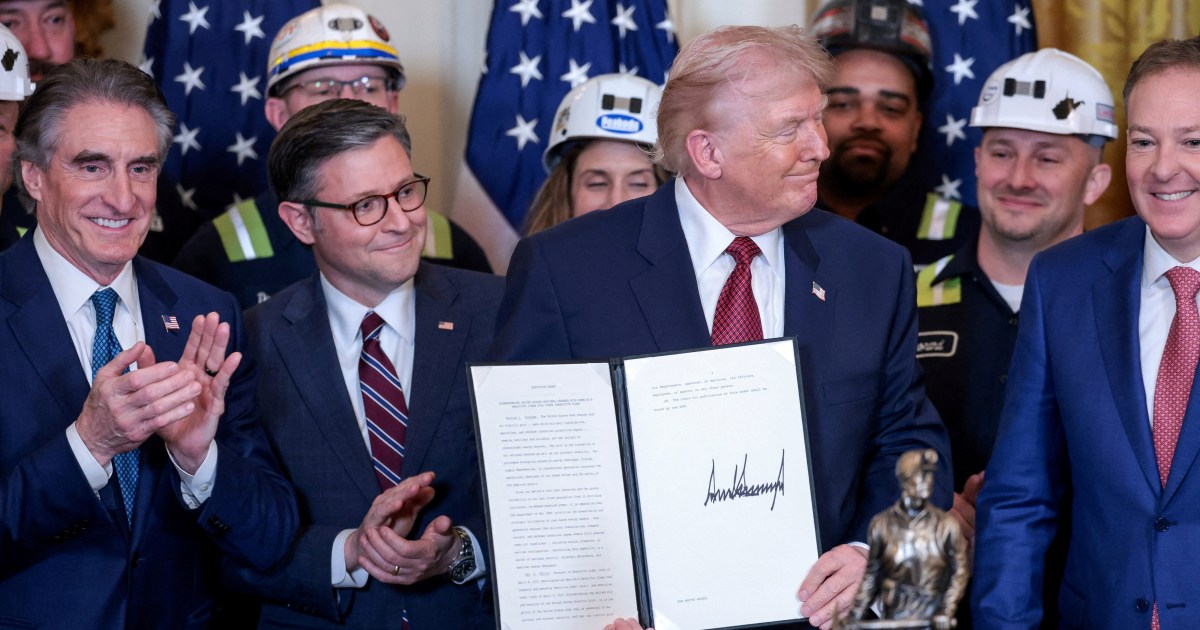 Trump orders Pentagon to buy electricity generated by coal