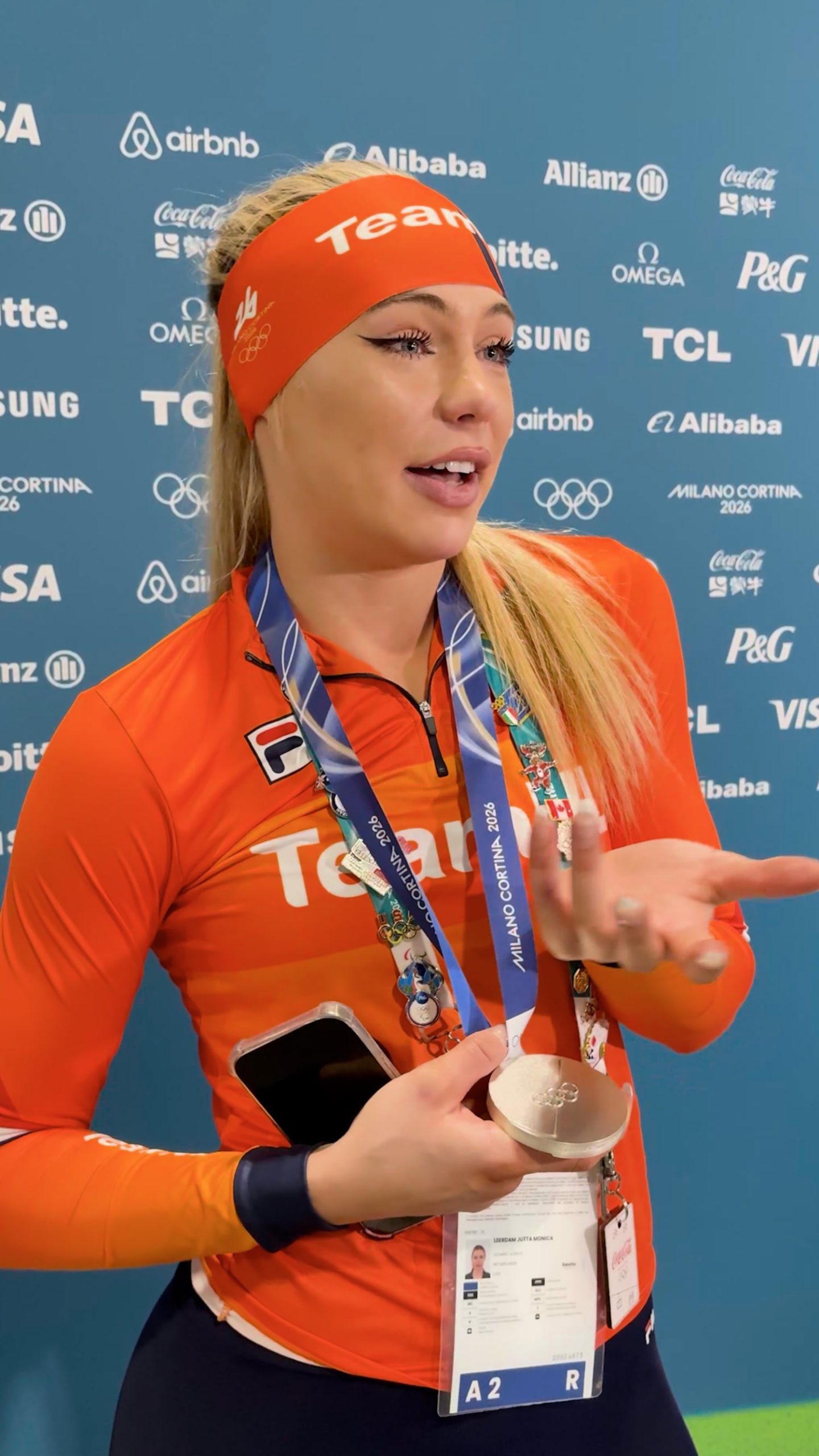 Netherlands’ Jutta Leerdam on winning silver