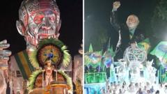 Giant robot tribute to Brazil’s President Lula leads start of Rio Carnival