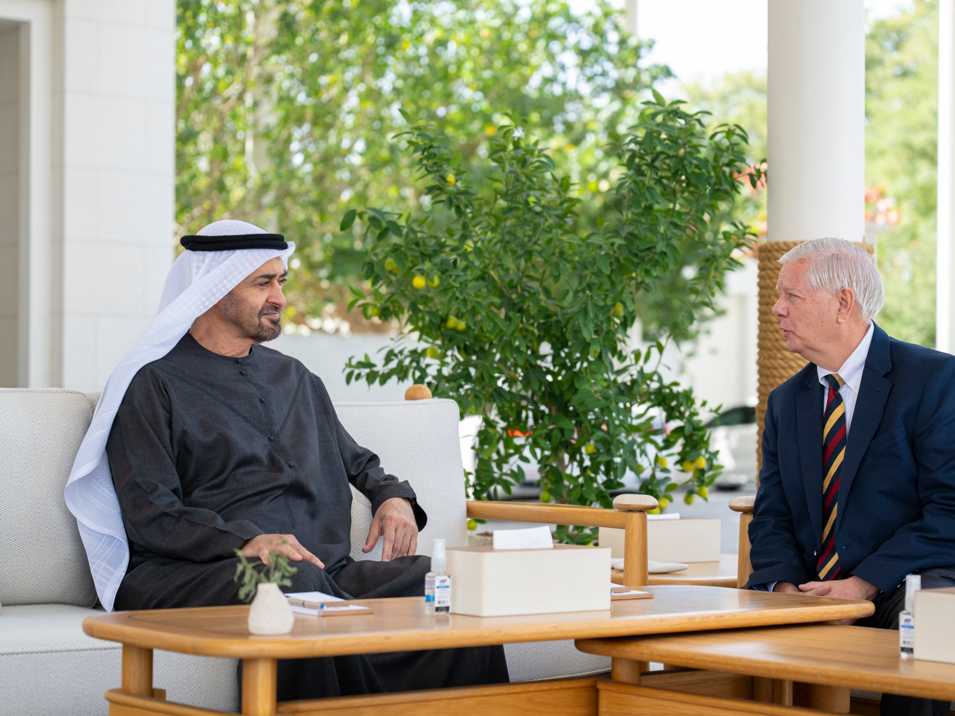 After health rumours, UAE President MBZ seen meeting with US lawmaker